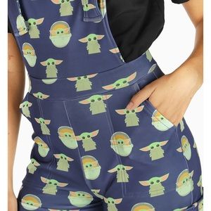 Blackmilk The Child Short Overalls (baby yoda!)